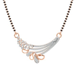 Gyala Round Diamond Mangalsutra